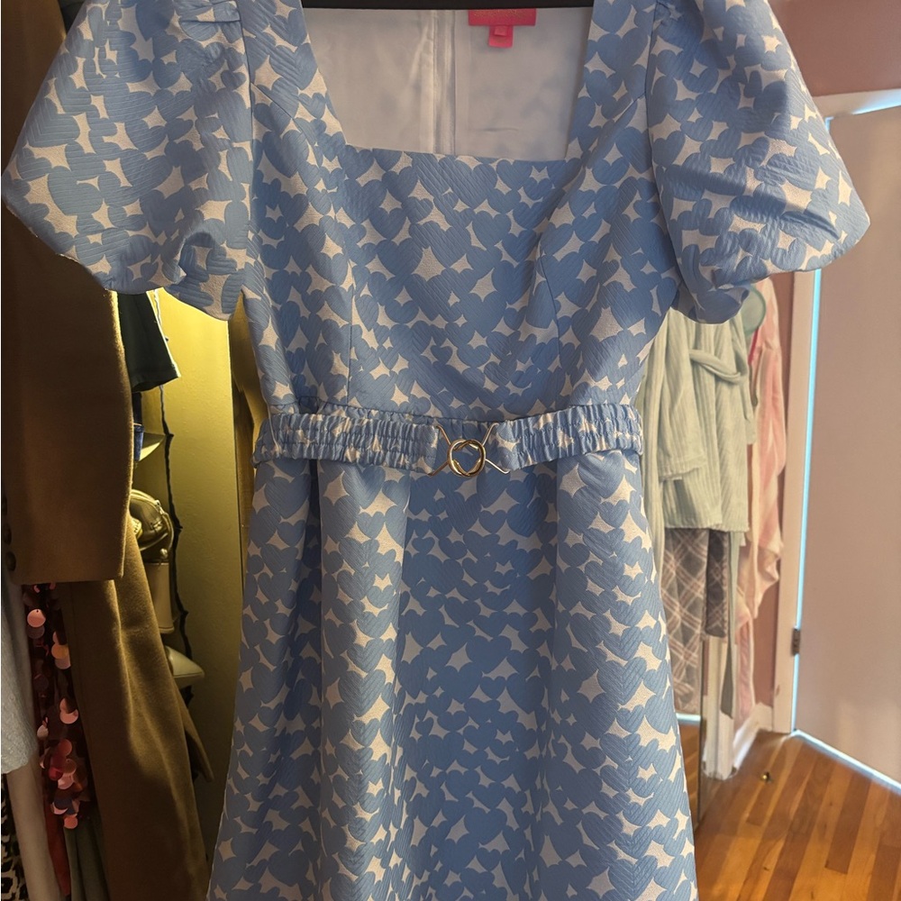 Lilly Pulitzer Blue and White Mini Dress